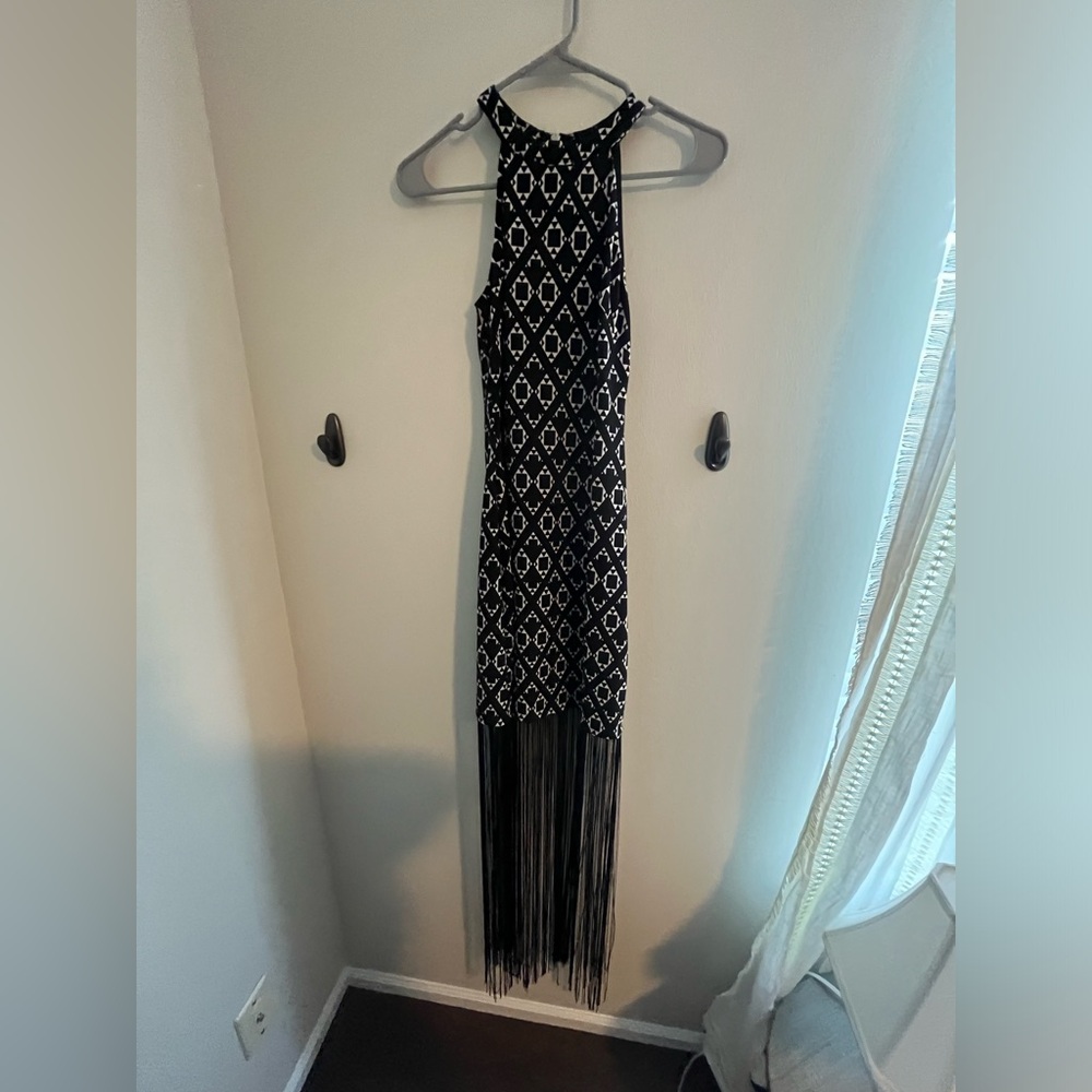 VINTAGE h&m Coachella fringe dress